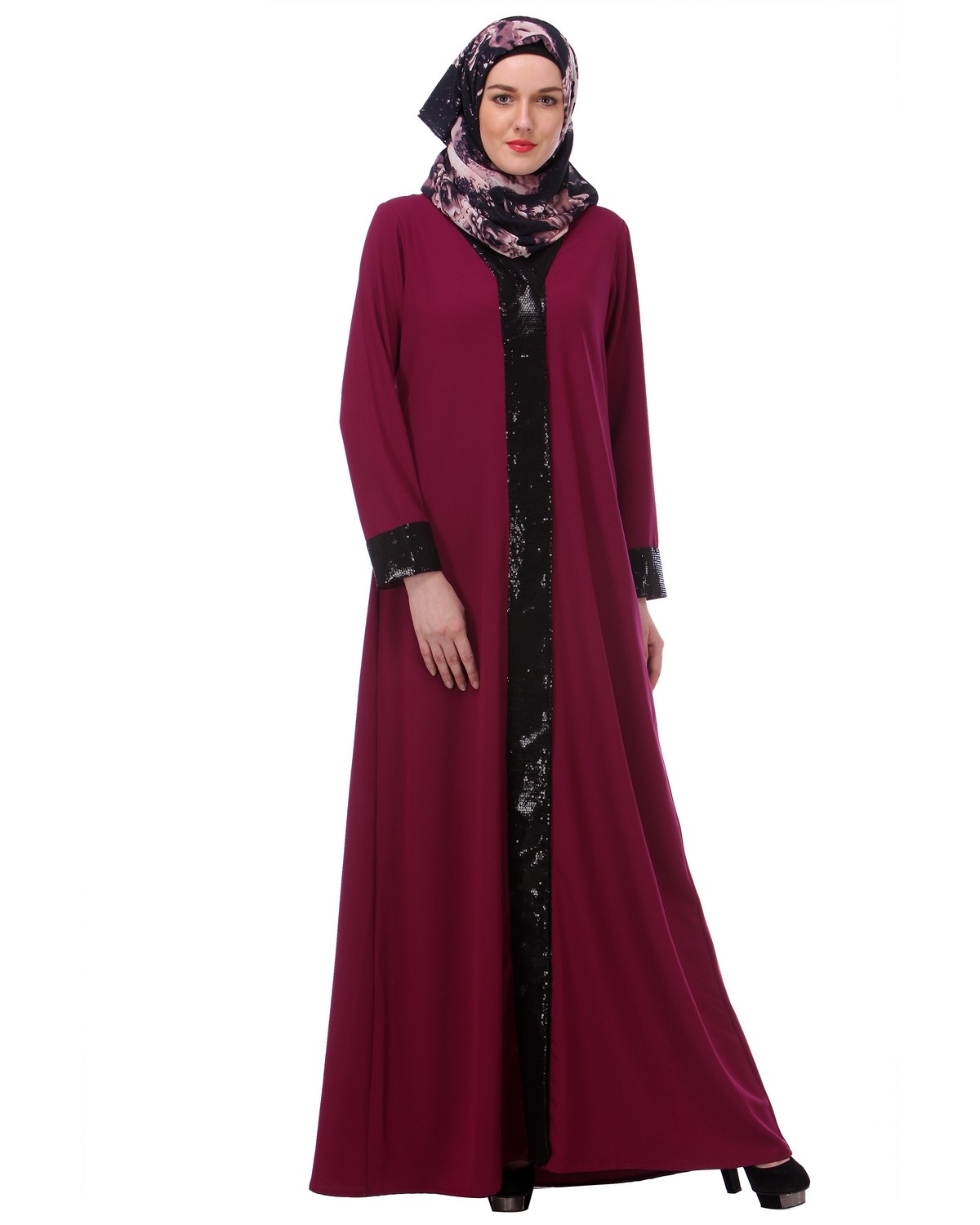 Abaya Maroon for Women