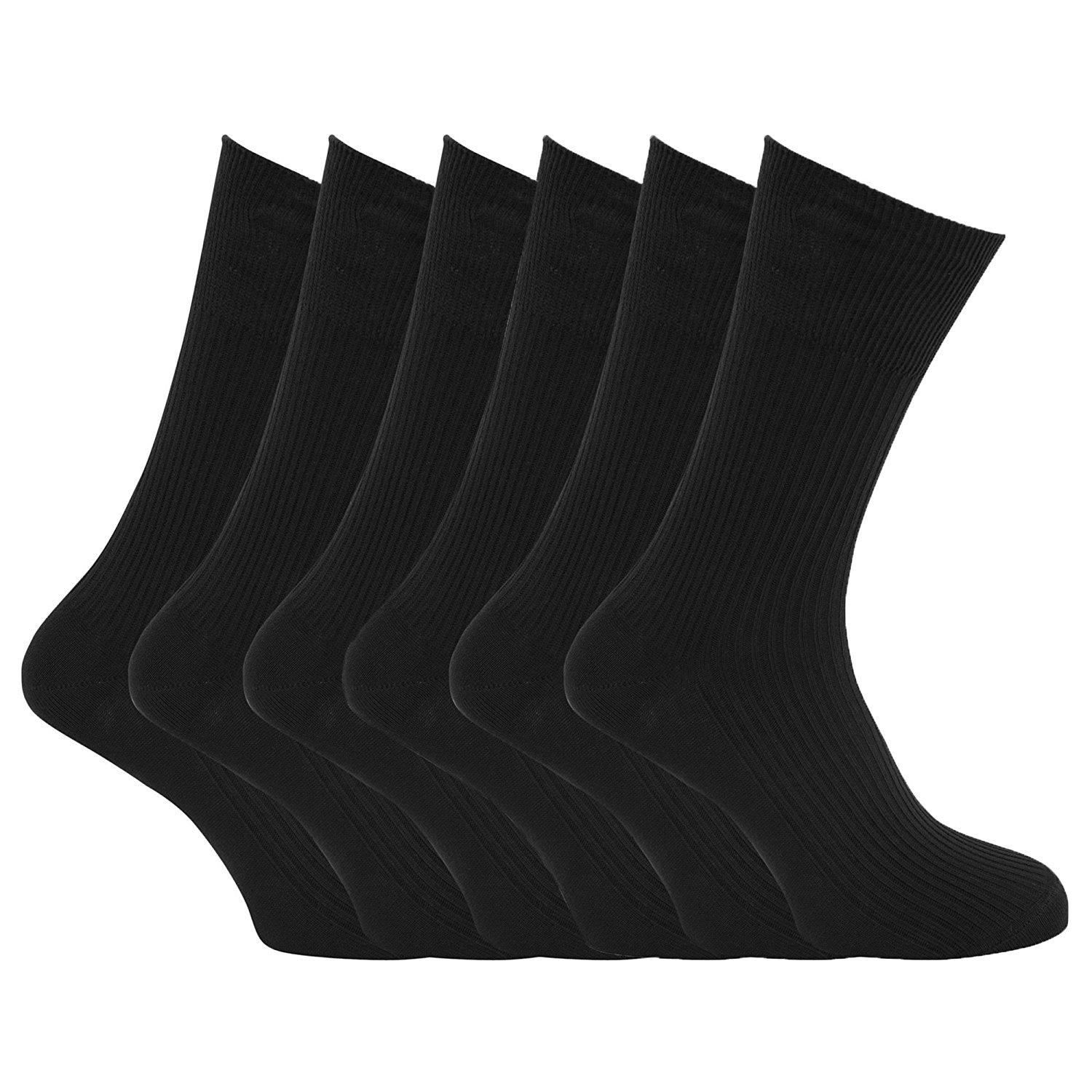 Black Cotton Socks for Man